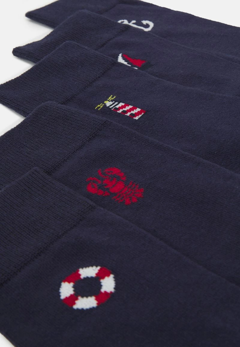 Pier One Hombre 5 PACK - Calcetines - Dark Blue 4 Pier One Hombre 5 PACK - Calcetines - Dark Blue - Imagen 2