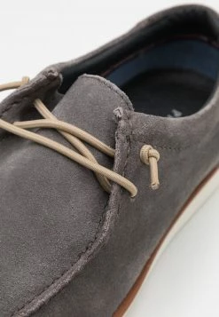Pier One LEATHER - Zapatos Con Cordones - Grey, Hombre -PIER ONE Ventas 5b85277046b04036a3c6158b46d6a09a