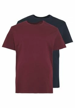 Pier One Hombre 2 PACK - Camiseta Básica - Dark Blue/bordeaux -PIER ONE Ventas 5ca9e549eb7442b1ada1ae81856f1fde