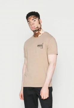 Pier One Hombre Camiseta Estampada - Light Brown