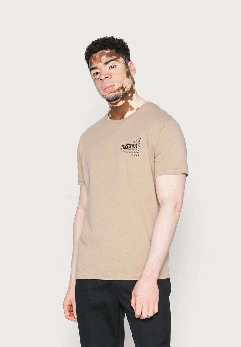 Pier One Hombre Camiseta Estampada - Light Brown 3 Pier One Hombre Camiseta Estampada - Light Brown