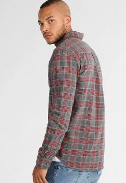 Pier One Hombre Camisa - Grey/coral -PIER ONE Ventas 62192d2e542d4a69a08273483006118b