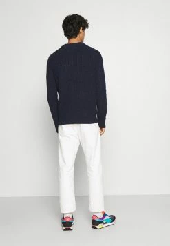 Pier One CHUNKY MOCKNECK JUMPER - Jersey De Punto - Dark Blue, Hombre -PIER ONE Ventas 62737f0eb6da44008028c4e9a2d9308f