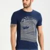 Pier One Hombre Camiseta Estampada - Dark Blue/white -PIER ONE Ventas 64dcfa08cf144e349da187221da4b0a4