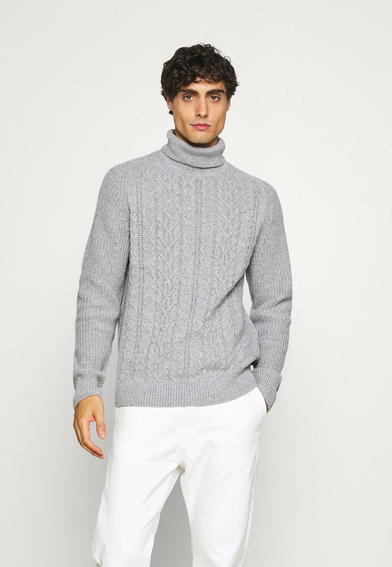 Pier One Hombre NEW CABLE TURTLENECK JUMPER - Jersey De Punto - Light Grey 3 Pier One Hombre NEW CABLE TURTLENECK JUMPER - Jersey De Punto - Light Grey
