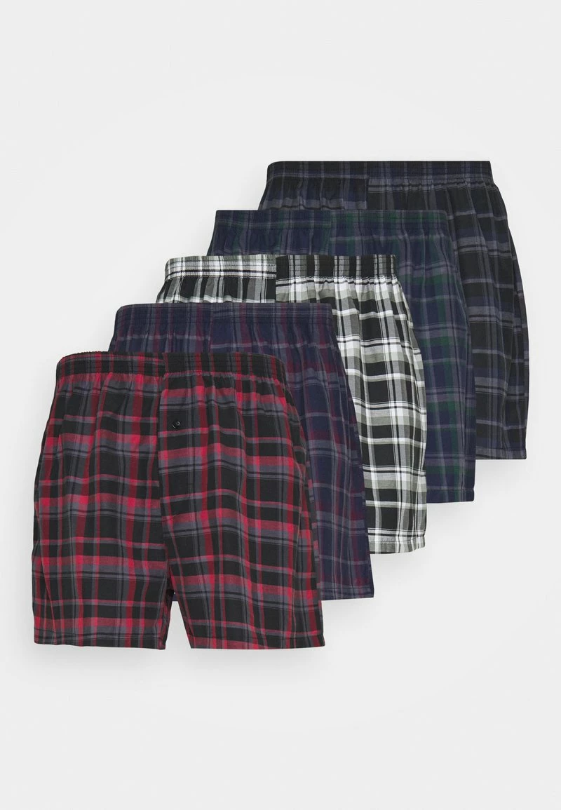 Pier One Hombre 5 PACK - Boxer - Black /dark Blue /dark Green 3 Pier One Hombre 5 PACK - Boxer - Black /dark Blue /dark Green