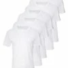 Pier One 5 PACK - Camiseta Básica - White, Hombre