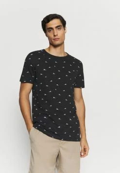 Pier One Hombre Camiseta Estampada - Black