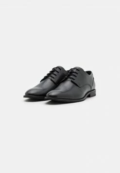 Pier One Hombre LEATHER - Zapatos Con Cordones - Black -PIER ONE Ventas 6c187e6fdb704e988d6440bb1b108936