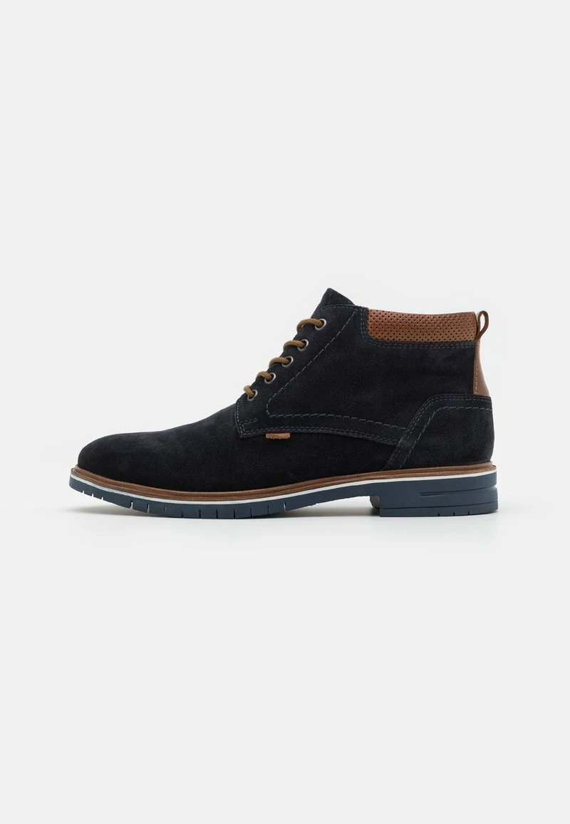 Pier One Hombre LEATHER - Botines Con Cordones - Dark Blue 3 Pier One Hombre LEATHER - Botines Con Cordones - Dark Blue