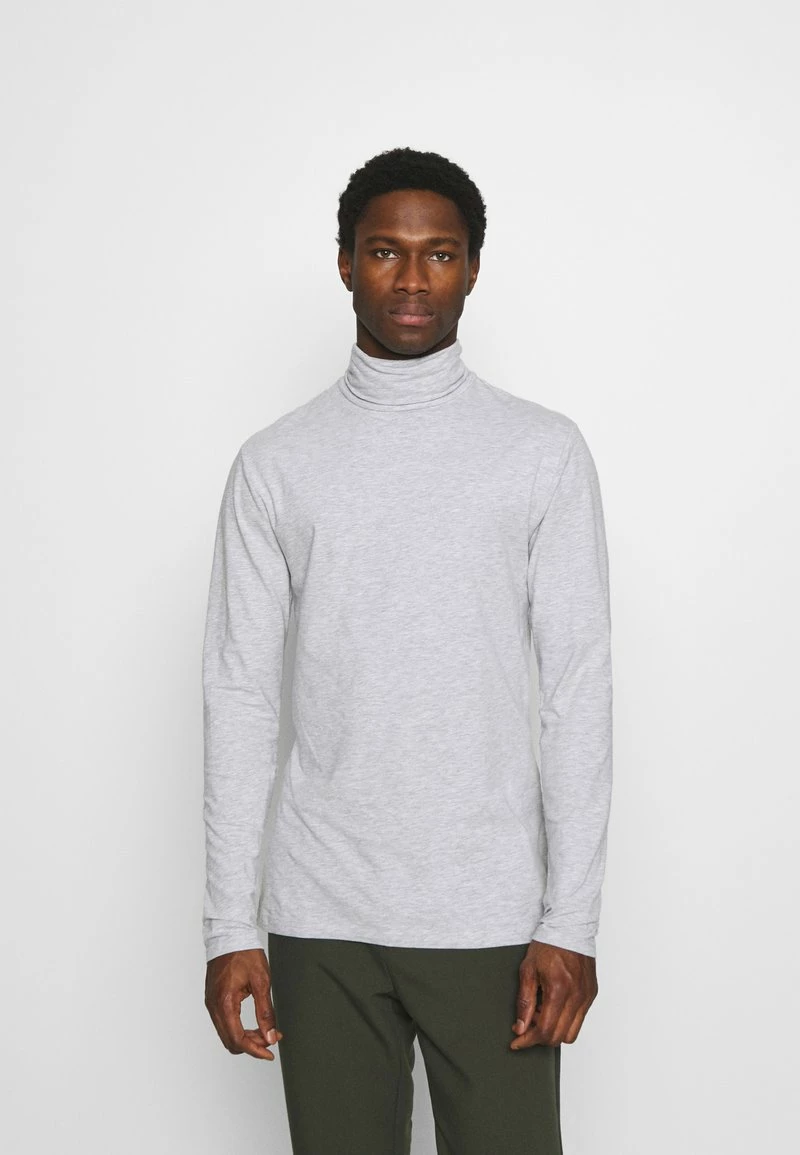 Pier One Hombre Camiseta De Manga Larga - Mottled Grey 3 Pier One Hombre Camiseta De Manga Larga - Mottled Grey