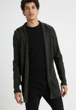 Pier One Chaqueta De Punto - Black/olive, Hombre