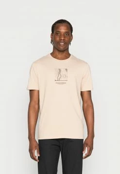 Pier One Hombre Camiseta Estampada - Tan
