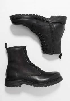 Pier One Hombre LEATHER - Botines Con Cordones - Black -PIER ONE Ventas 71bd6e38914c4122afe1ca48ea5bec6a