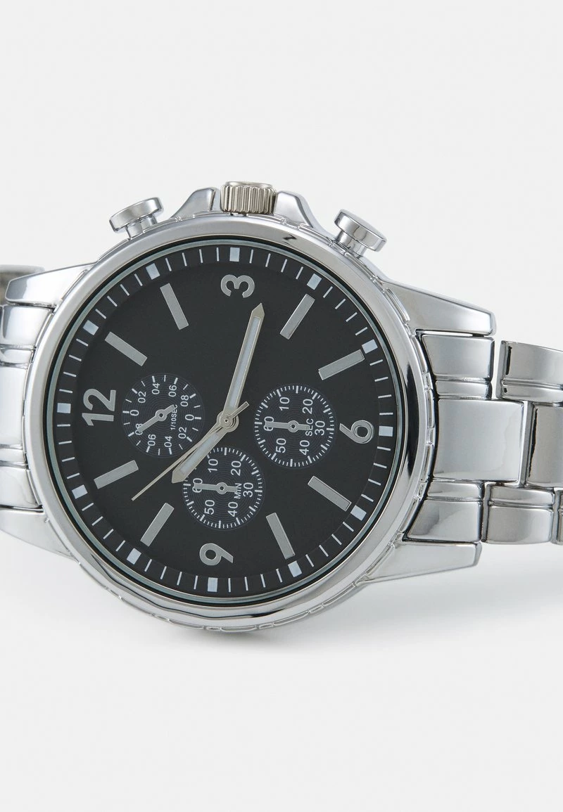 Pier One Unisexo UNISEX - Reloj - Silver-coloured/black 6 Pier One Unisexo UNISEX - Reloj - Silver-coloured/black - Imagen 4