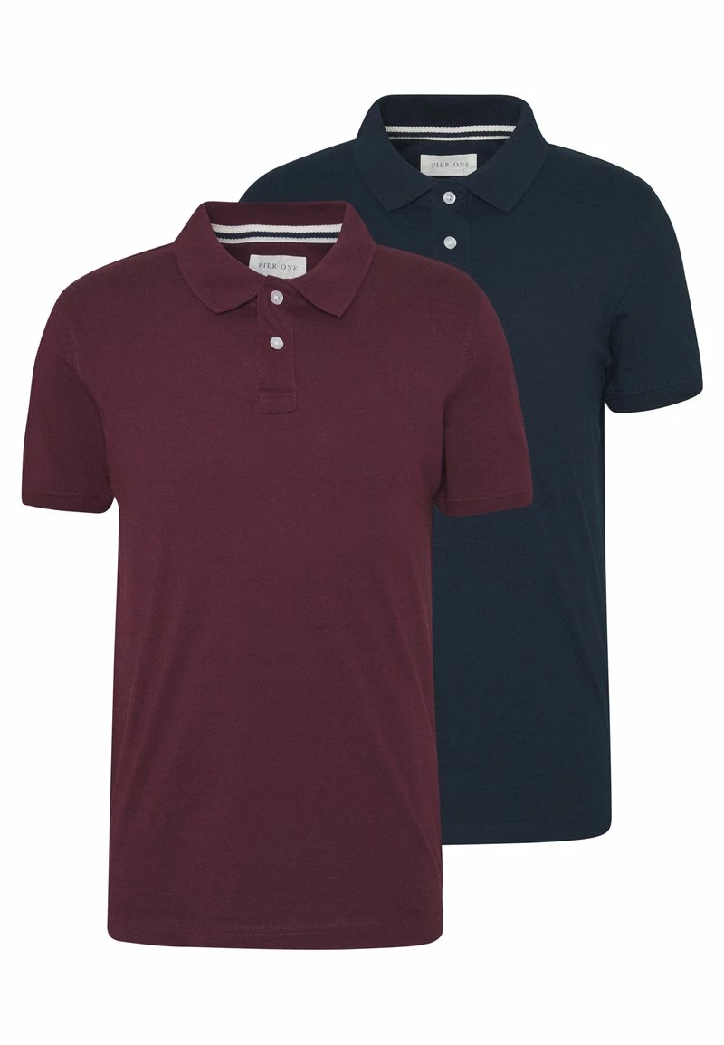 Pier One Hombre 2 PACK - Polo - Dark Blue/bordeaux 7 Pier One Hombre 2 PACK - Polo - Dark Blue/bordeaux - Imagen 5