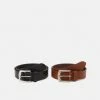Pier One Hombre LEATHER 2 PACK - Cinturón - Cognac/black -PIER ONE Ventas 7792092386d1430fbebc6bfbacb57a33
