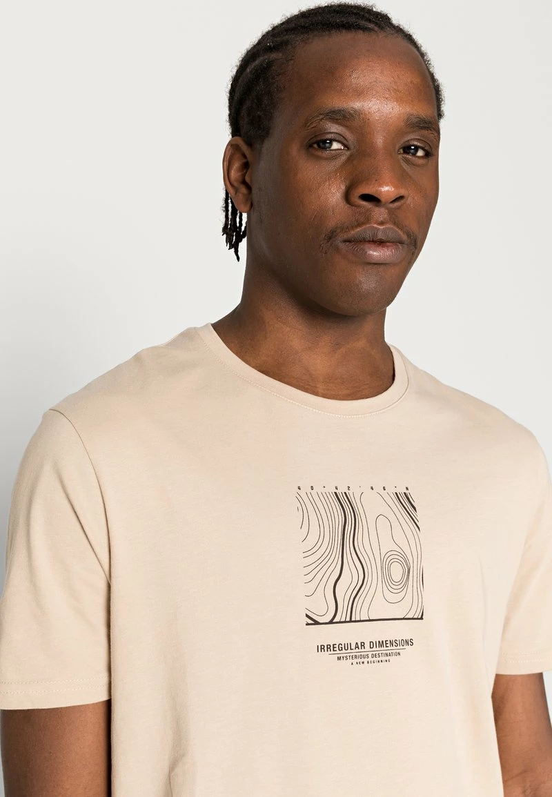 Pier One Hombre Camiseta Estampada - Tan 7 Pier One Hombre Camiseta Estampada - Tan - Imagen 5