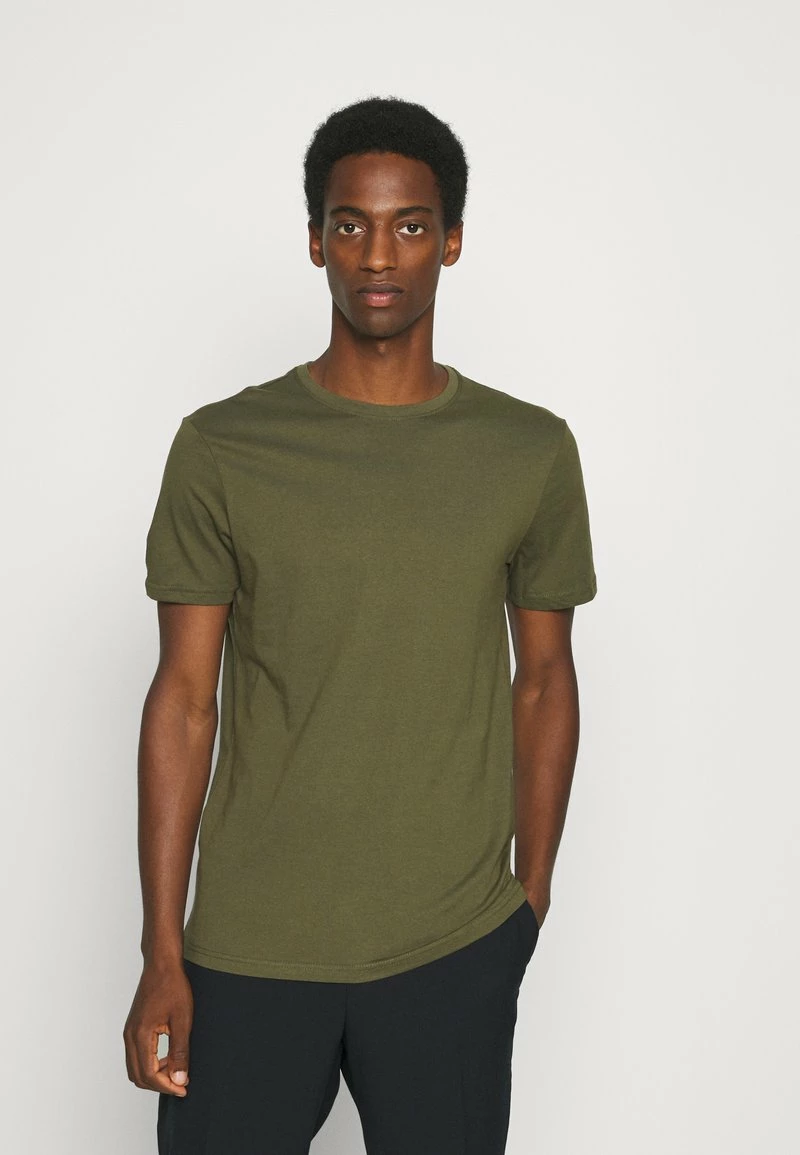 Pier One Hombre 5 PACK - Camiseta Básica - White/dark Grey/black 7 Pier One Hombre 5 PACK - Camiseta Básica - White/dark Grey/black - Imagen 5