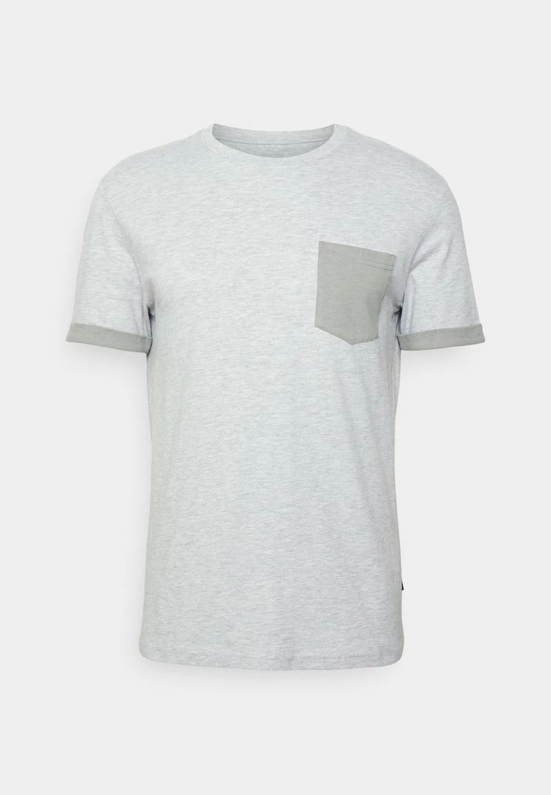 Pier One Hombre Camiseta Básica - Mottled Light Grey 6 Pier One Hombre Camiseta Básica - Mottled Light Grey - Imagen 4