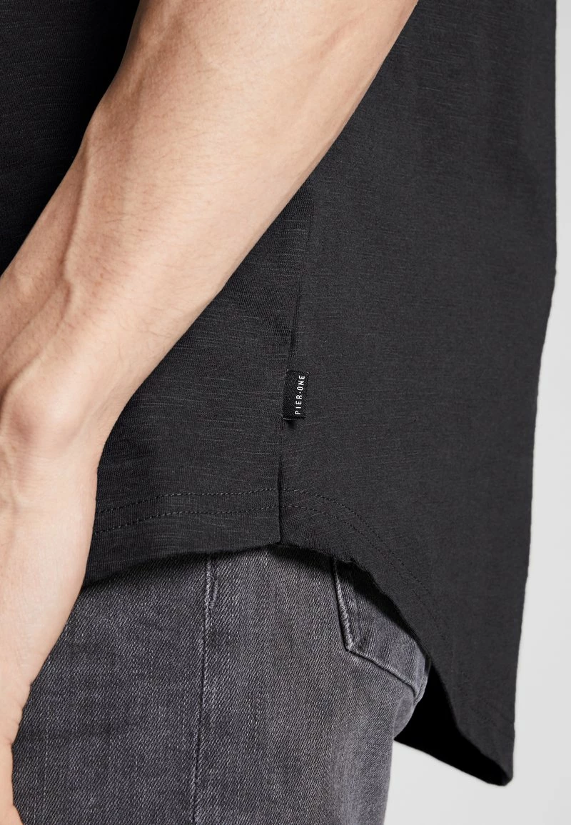 Pier One Hombre Camiseta Básica - Black 7 Pier One Hombre Camiseta Básica - Black - Imagen 5