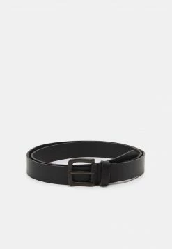 Pier One Hombre LEATHER - Cinturón - Black