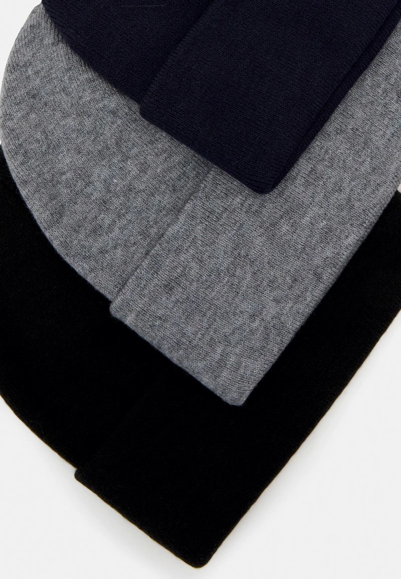 Pier One Unisexo 3 PACK UNISEX - Gorro - Black/grey/dark Blue 5 Pier One Unisexo 3 PACK UNISEX - Gorro - Black/grey/dark Blue - Imagen 3
