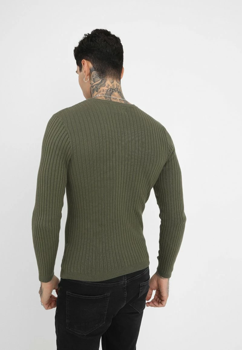 Pier One Hombre Jersey De Punto - Oliv 5 Pier One Hombre Jersey De Punto - Oliv - Imagen 3