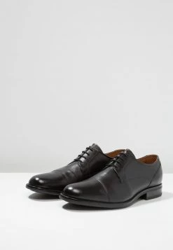 Pier One Hombre LEATHER - Zapatos Con Cordones - Black -PIER ONE Ventas 7e9ed2e3d51f4aada36953668b6c81f8