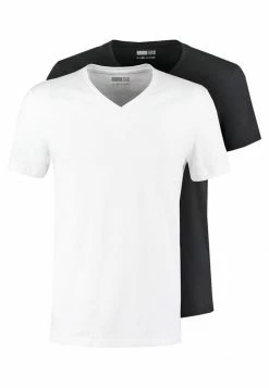 Pier One 2 PACK - Camiseta Básica - White/black, Hombre -PIER ONE Ventas 7f713aa7d0cf4680ab0acb77eb634838