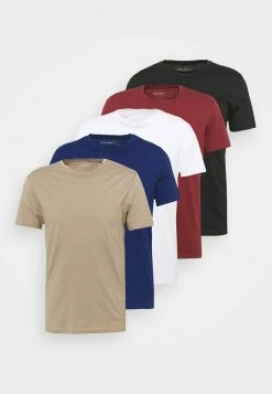 Pier One Hombre 5 PACK - Camiseta Básica - White/black/bordeaux -PIER ONE Ventas 821a9428a35f403f8260cec51cee307c