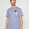 Pier One Hombre Camiseta Estampada - Lilac -PIER ONE Ventas 83d7b95acafd4e95ab2a7f233b6af2e6
