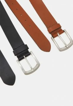 Pier One Hombre LEATHER 2 PACK - Cinturón - Cognac/black -PIER ONE Ventas 83e445ece2bb42c5a314d3f1ef80783a