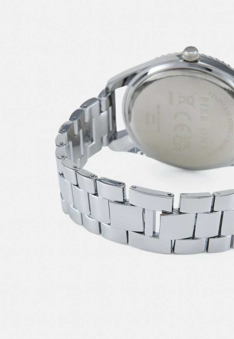 Pier One Unisexo UNISEX - Reloj - Silver-coloured/green 4 Pier One Unisexo UNISEX - Reloj - Silver-coloured/green - Imagen 2