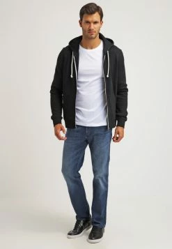 Pier One 2 PACK - Camiseta Básica - White/black, Hombre