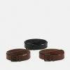 Pier One Unisexo 3 PACK UNISEX - Cinturón - Black/brown /cognac -PIER ONE Ventas 88ed98c354f84bff9b43540293b418f9