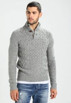 Pier One Hombre Jersey De Punto - Mottled Grey