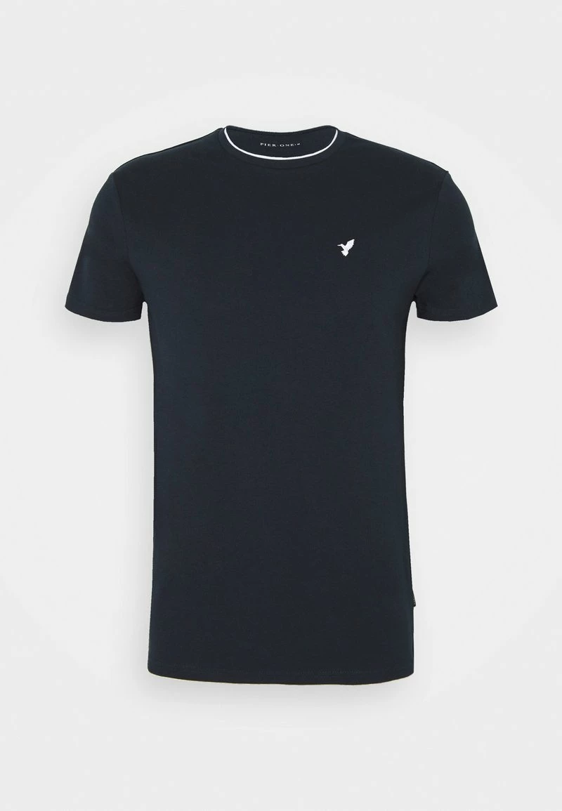 Pier One Camiseta Básica - Dark Blue, Hombre 7 Pier One Camiseta Básica - Dark Blue, Hombre - Imagen 5