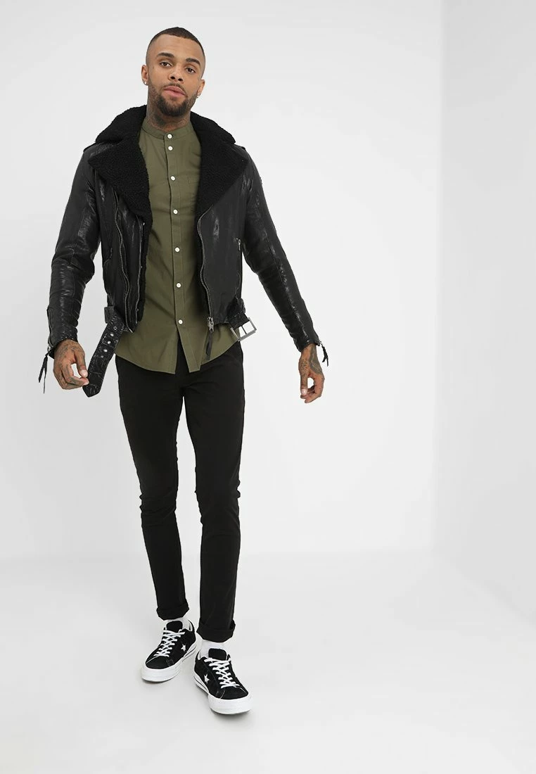 Pier One Hombre Camisa - Oliv 4 Pier One Hombre Camisa - Oliv - Imagen 2