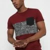 Pier One Hombre Camiseta Estampada - Bordeaux -PIER ONE Ventas 8fea14e44e2144549ffb2b8ad5e840af