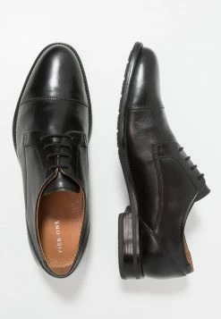 Pier One Hombre LEATHER - Zapatos Con Cordones - Black -PIER ONE Ventas 90fb0c41036f424f837f949caf57b6e4