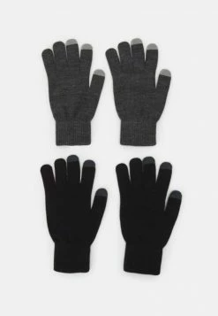 Pier One Hombre 2 PACK - Guantes - Black/grey