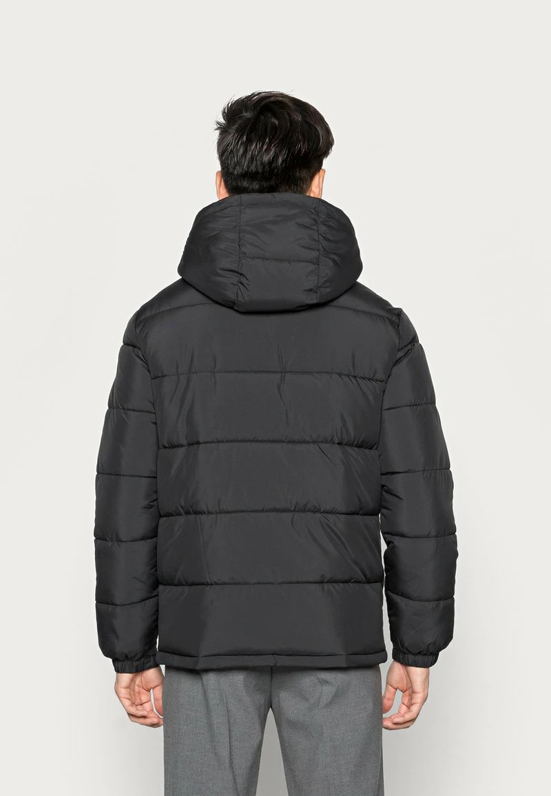 Pier One Hombre BASIC PUFFER JACKET WITH CONTRAST HOOD - Chaqueta De Invierno - Black/olive 5 Pier One Hombre BASIC PUFFER JACKET WITH CONTRAST HOOD - Chaqueta De Invierno - Black/olive - Imagen 3