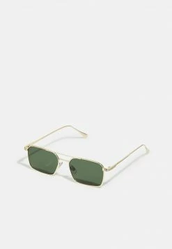Pier One Unisexo UNISEX - Gafas De Sol - Gold-coloured/green