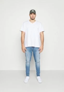 Pier One Hombre 3 PACK - Camiseta Básica - White