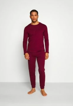 Pier One Hombre 2 PACK - Pantalón De Pijama - Dark Blue/bordeaux