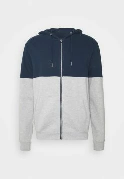 Pier One Hombre Sudadera Con Cremallera - Mottled Grey/dark Blue -PIER ONE Ventas 99594404ae9d4ccd90a28fd361db3797