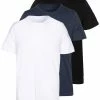 Pier One 3 PACK - Camiseta Básica - Black/white/blue, Hombre -PIER ONE Ventas 9a7be9f8e1a446199ff4f3bca527601a
