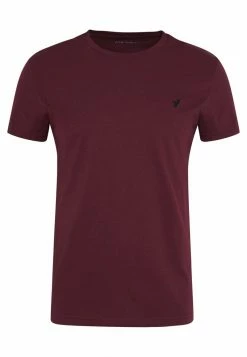 Pier One Hombre Camiseta Básica - Bordeaux -PIER ONE Ventas 9c6d0a1171a9469188fae6deca053973