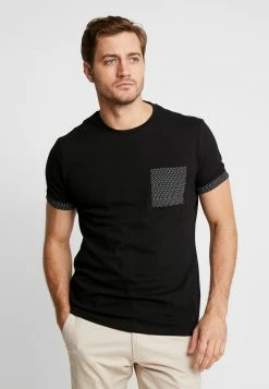 Pier One Hombre Camiseta Estampada - Black
